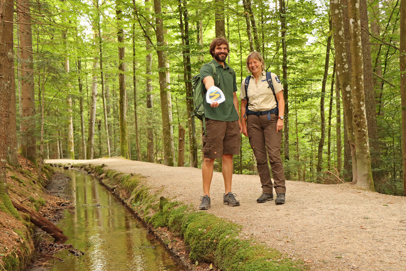 Die beiden Nationalpark-Ranger: Petra Jehl und Lars Scharfe